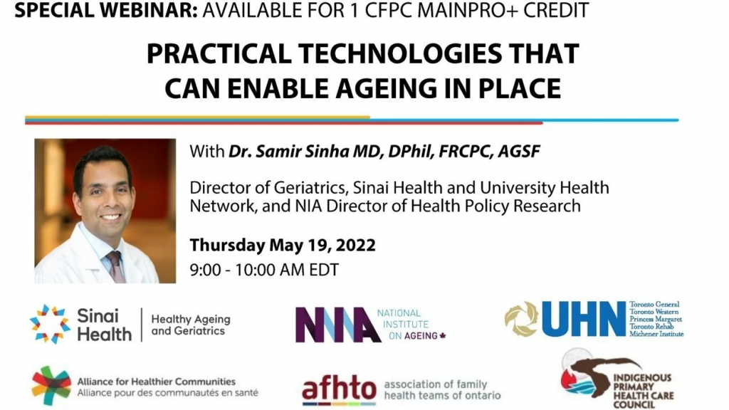 Practical Technologies that can Enable Ageing in Place webinar image