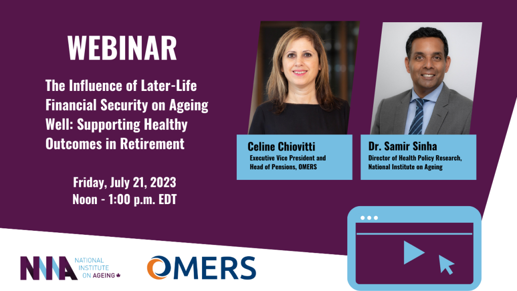 The Influence of Later-Life Financial Security on Ageing Well - Supporting healthy outcomes in retirement webinar cover