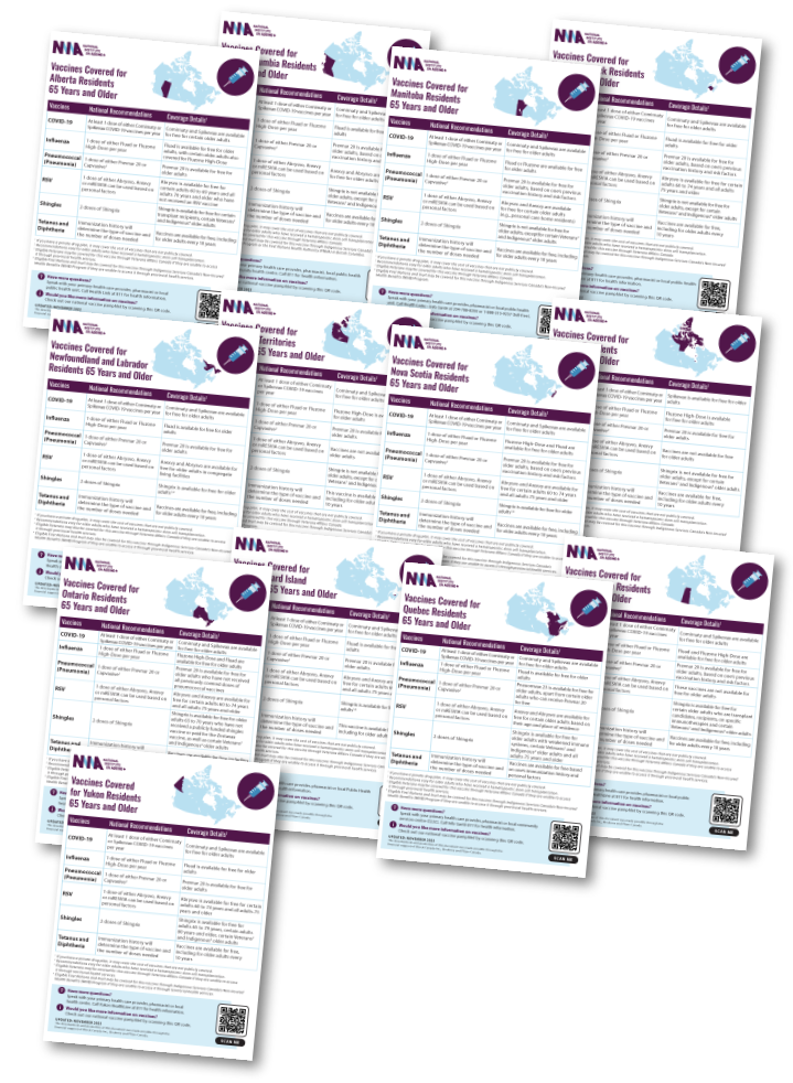 Provincial and Territorial Vaccine One-Pagers 2025-26 all covers