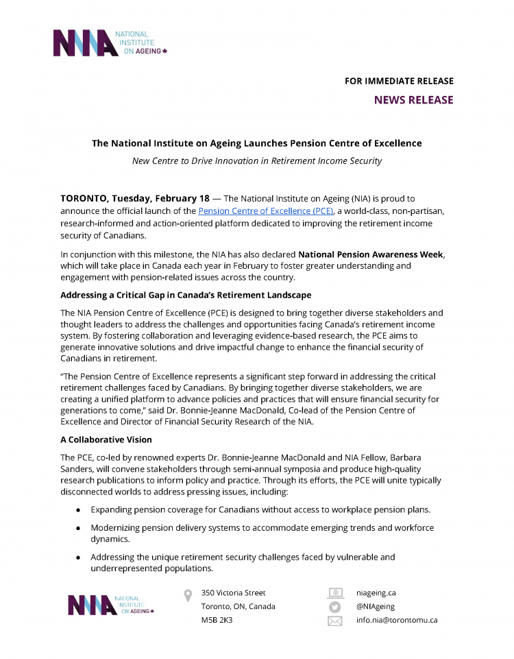 February 18, 2025 Press Release cover