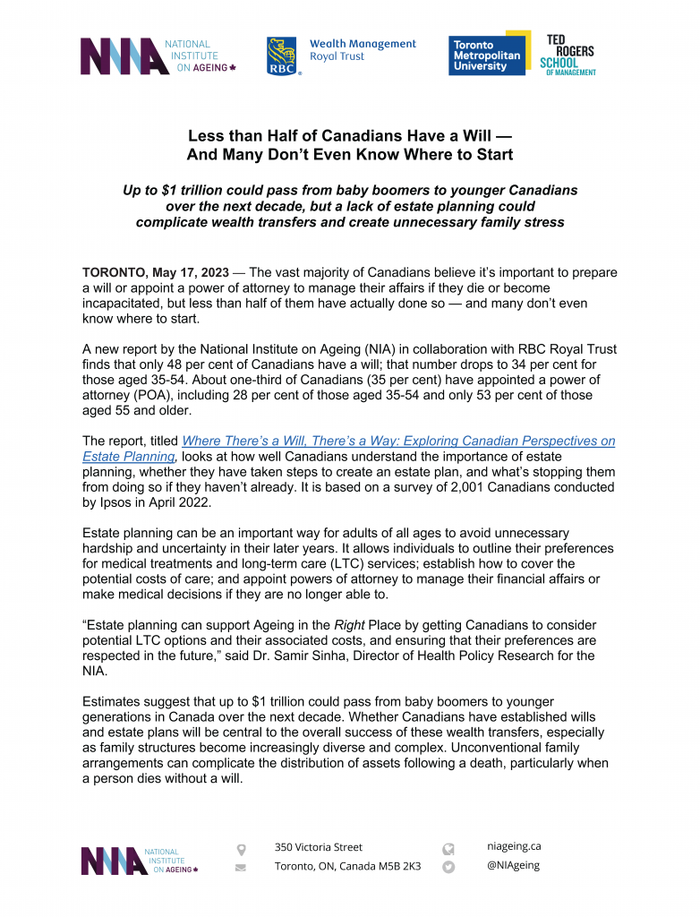 May 17, 2023 Media Release Cover