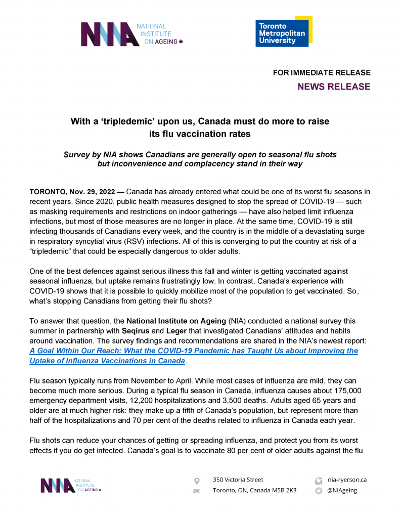 November 29, 2022 — Media Release Cover