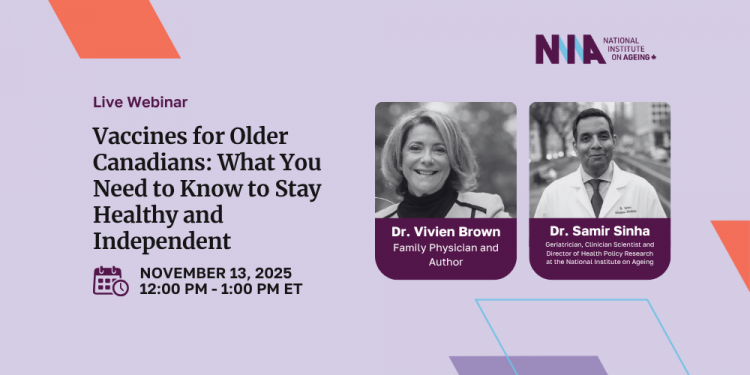 Vaccines for Older Canadians 2025 webinar graphic
